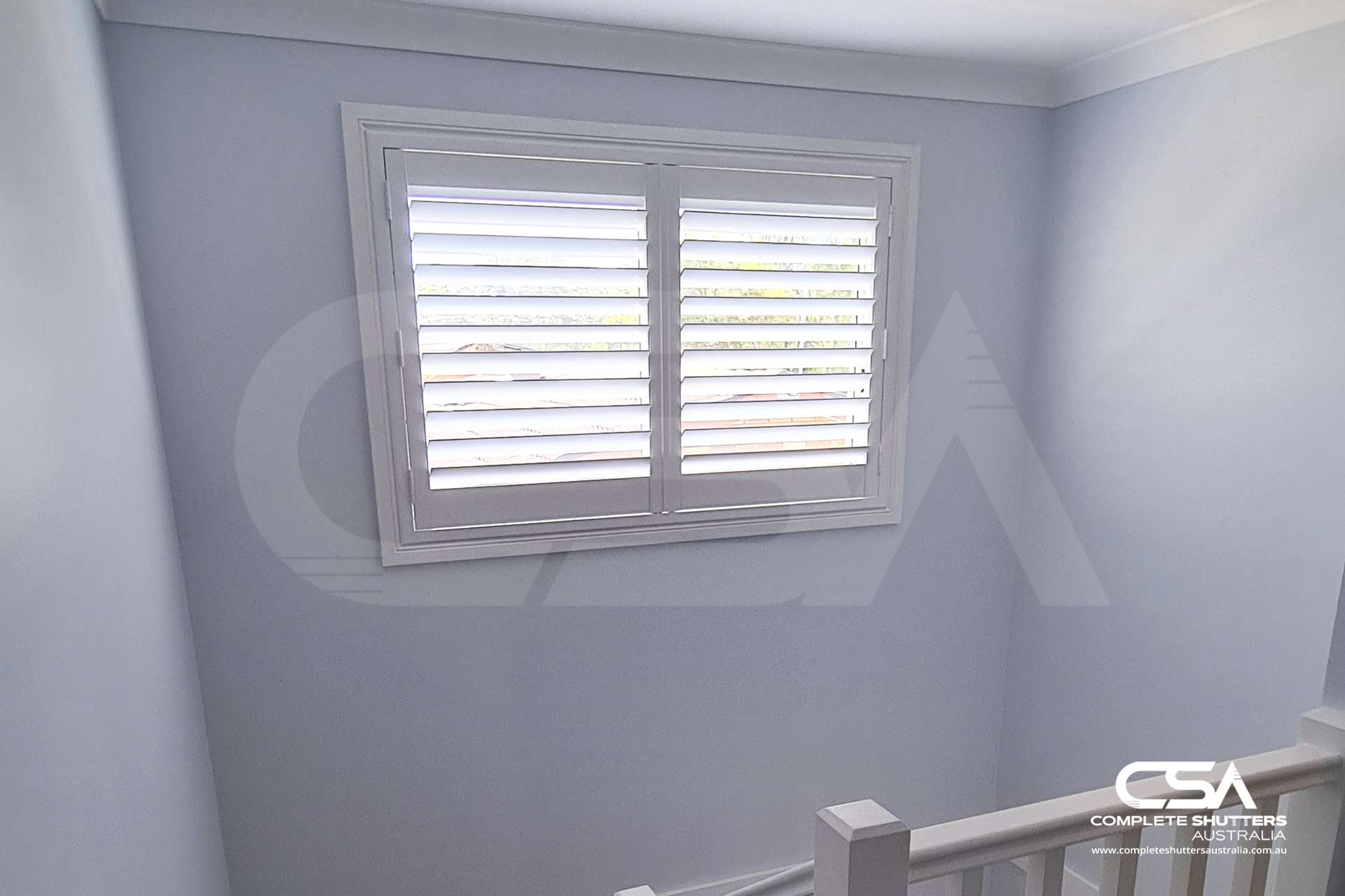 Complete Shutters - Above Staircase Shutters
